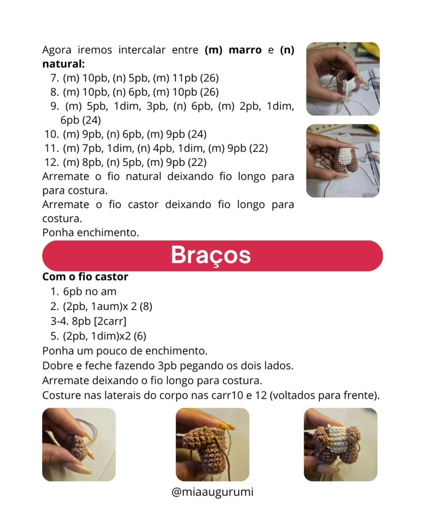 Paçoca, o bebê lontra - Receita de crochê adorável!