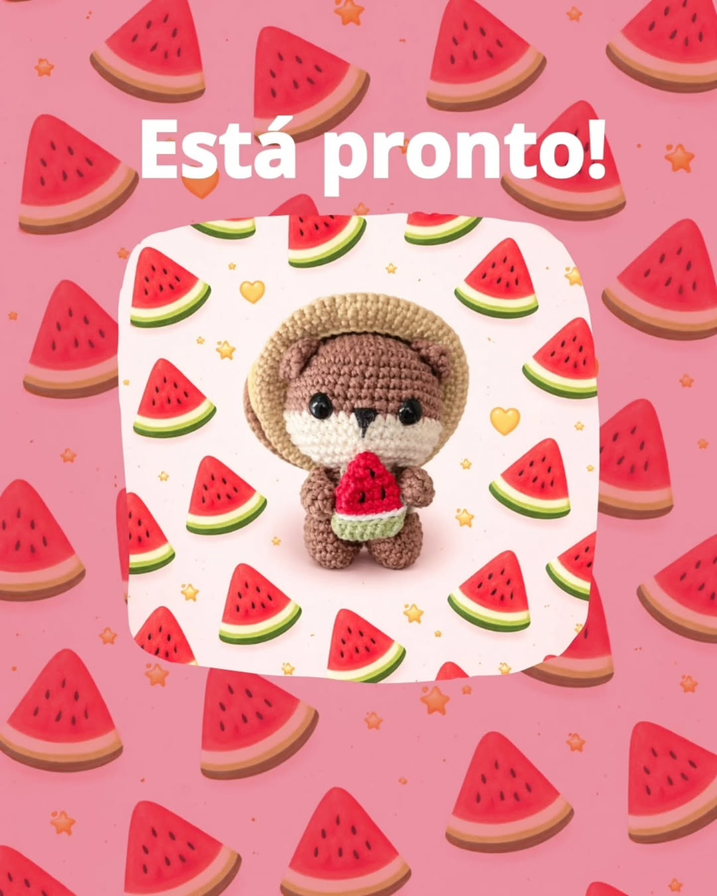 Paçoca, o bebê lontra - Receita de crochê adorável!