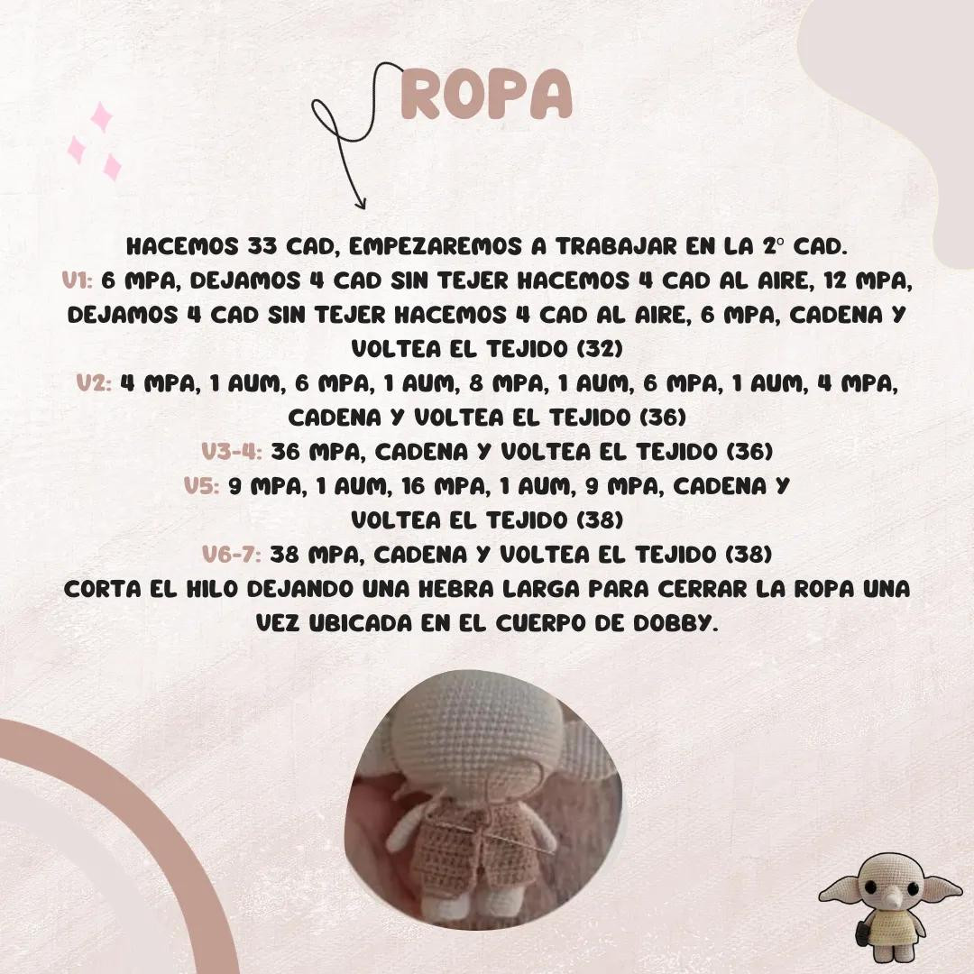 Patrón Amigurumi de Dobby: Crea tu propio elfo