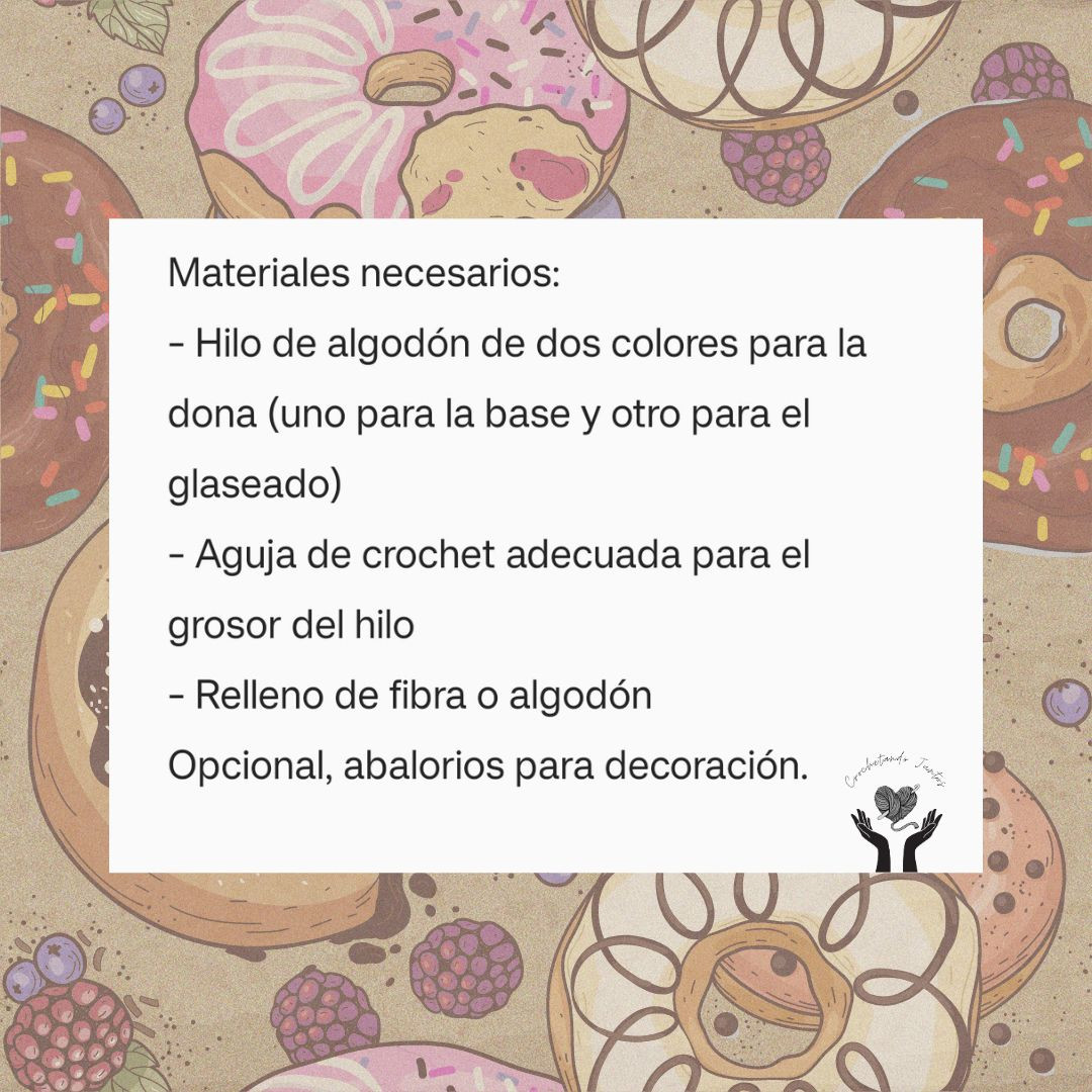 Patrón Amigurumi de Donut: Instrucciones Gratis y Fáciles