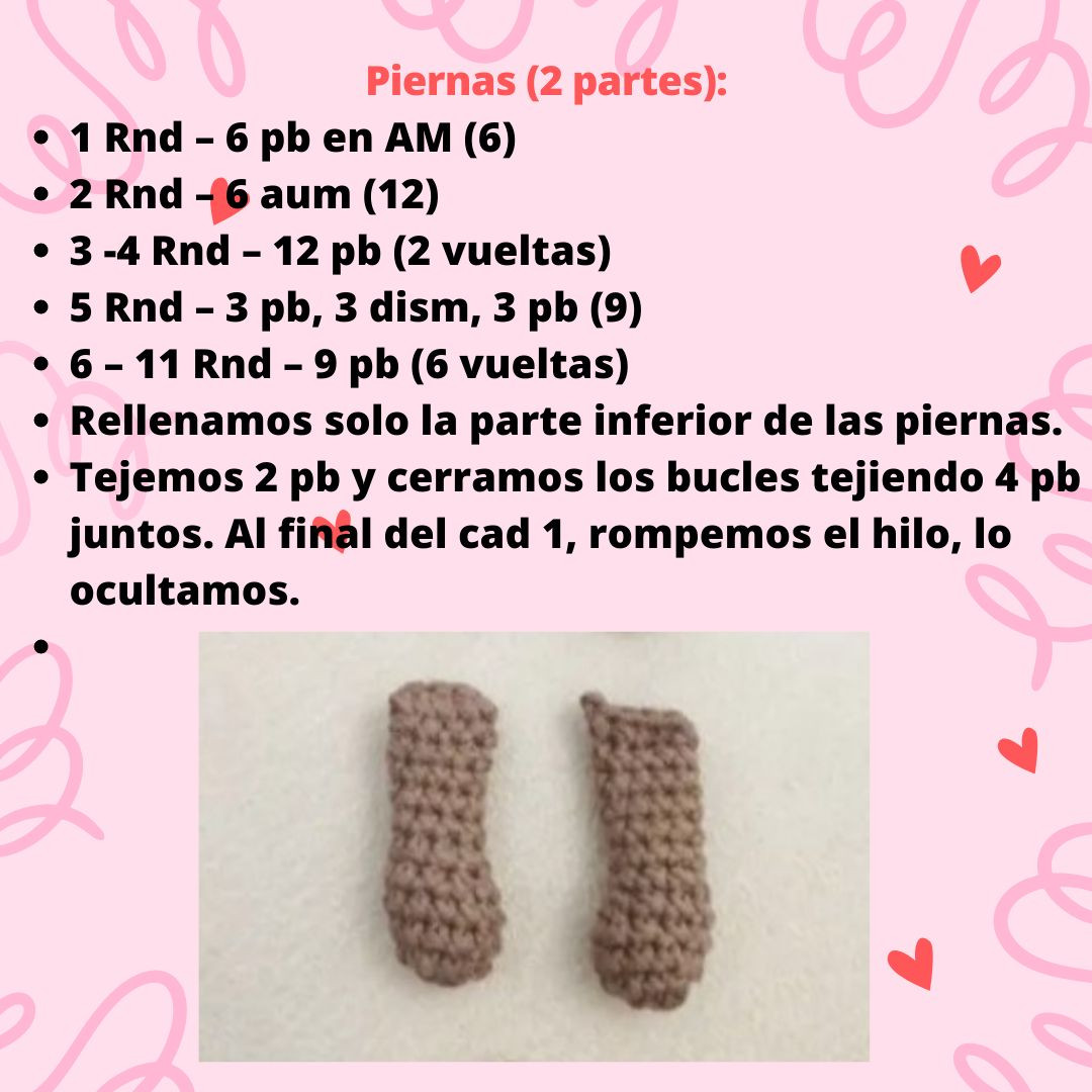 Patrón Amigurumi Perrito pequeño con detalles adorables