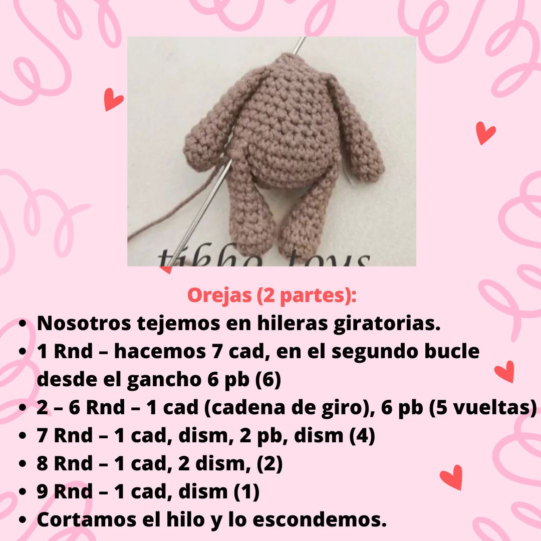 Patrón Amigurumi Perrito pequeño con detalles adorables