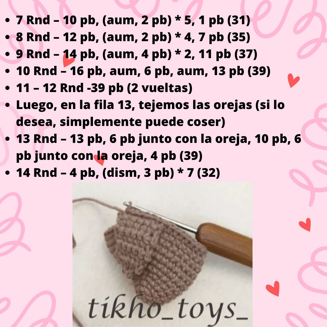 Patrón Amigurumi Perrito pequeño con detalles adorables