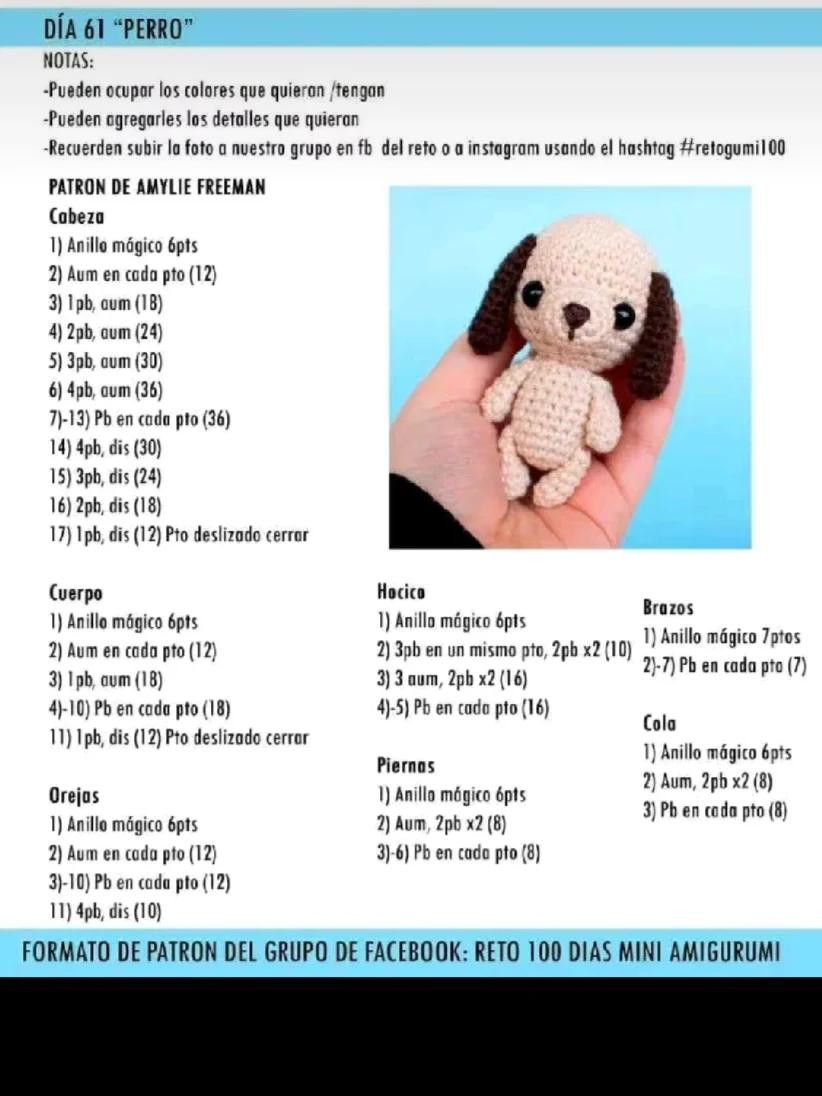 Patrón de amigurumi: adorable reno cupcake para el reto de 100 días