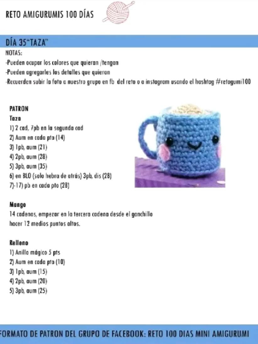 Patrón de Amigurumi: Cerezos en 100 Días de Reto