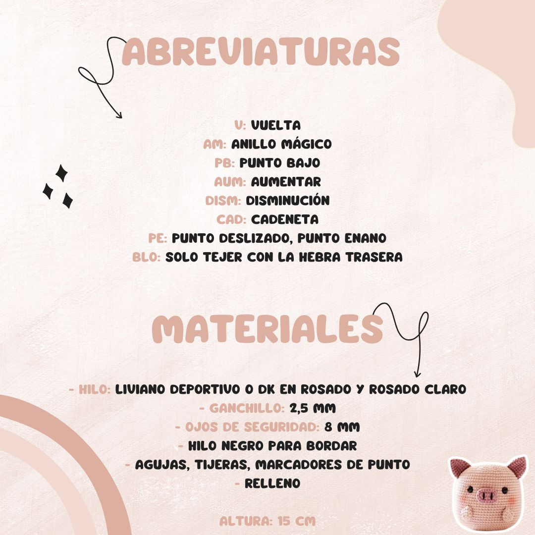 Patrón de Amigurumi de Cerdito: ¡Gratis y Fácil de Seguir!