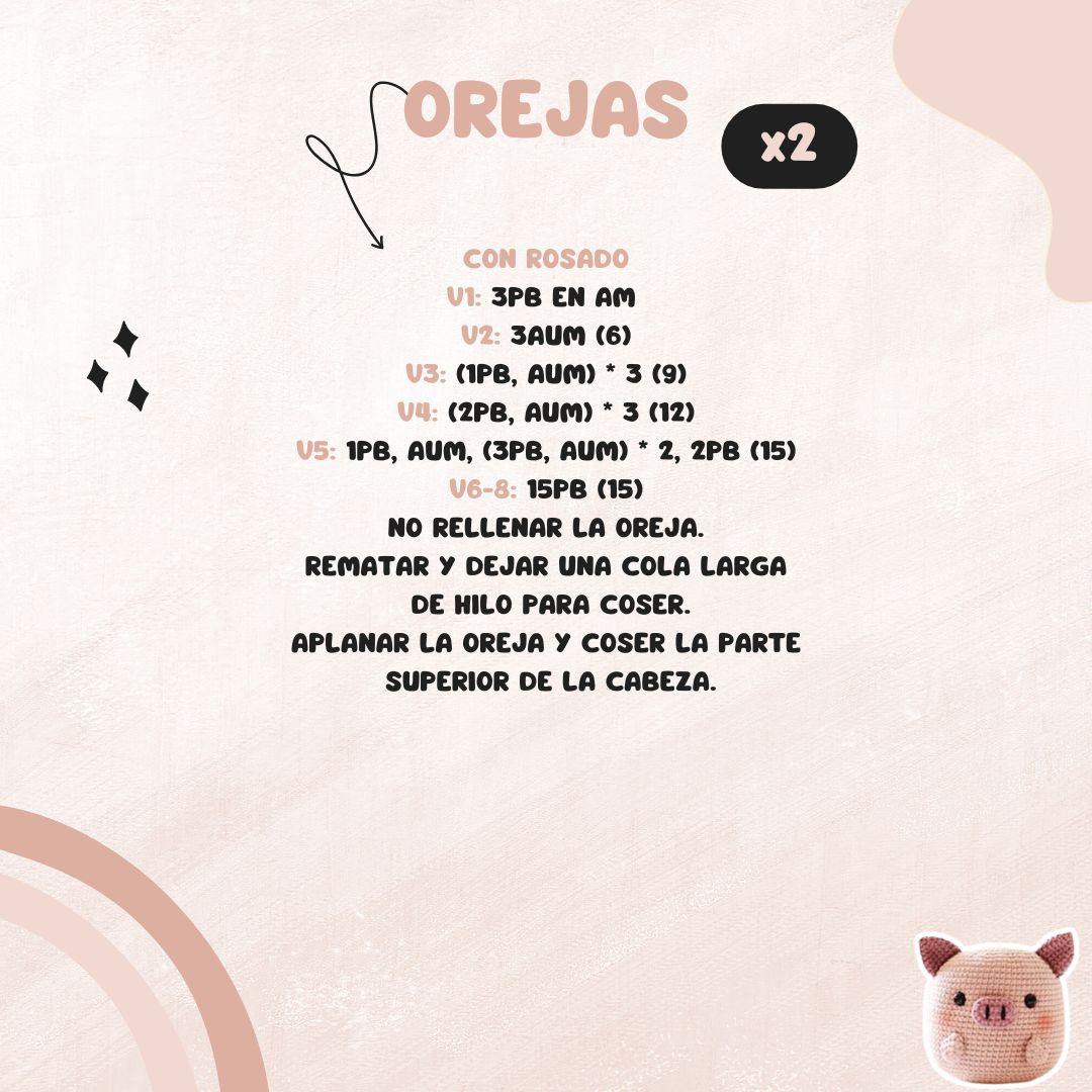 Patrón de Amigurumi de Cerdito: ¡Gratis y Fácil de Seguir!