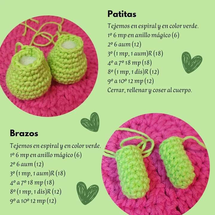 Patrón de amigurumi de monstruo adorable para principiantes