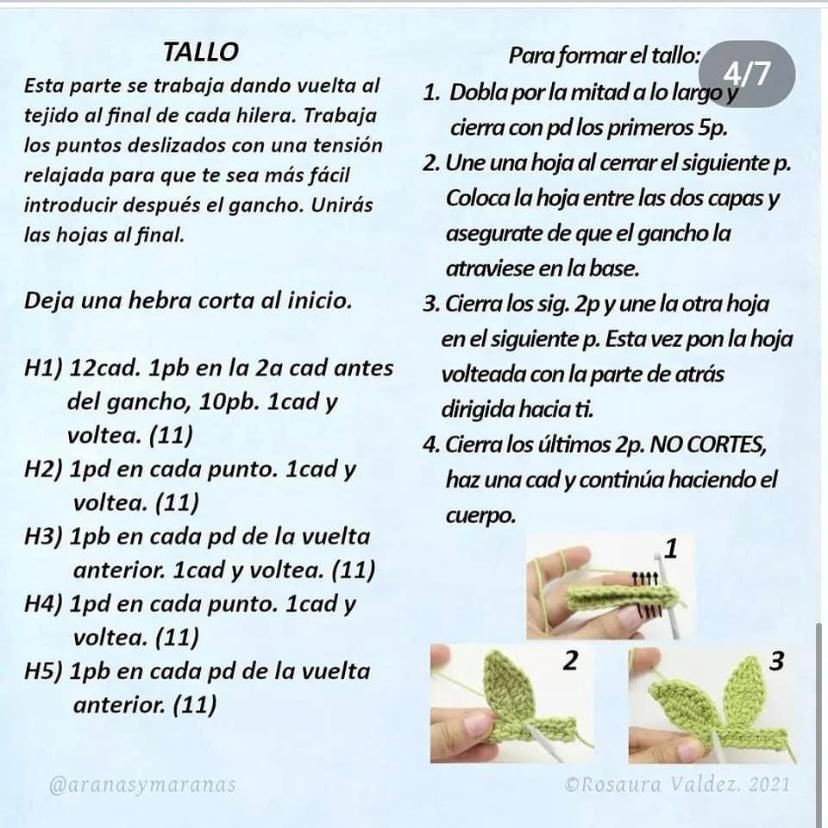 Patrón de Amigurumi de Pera Fácil y Gratuito