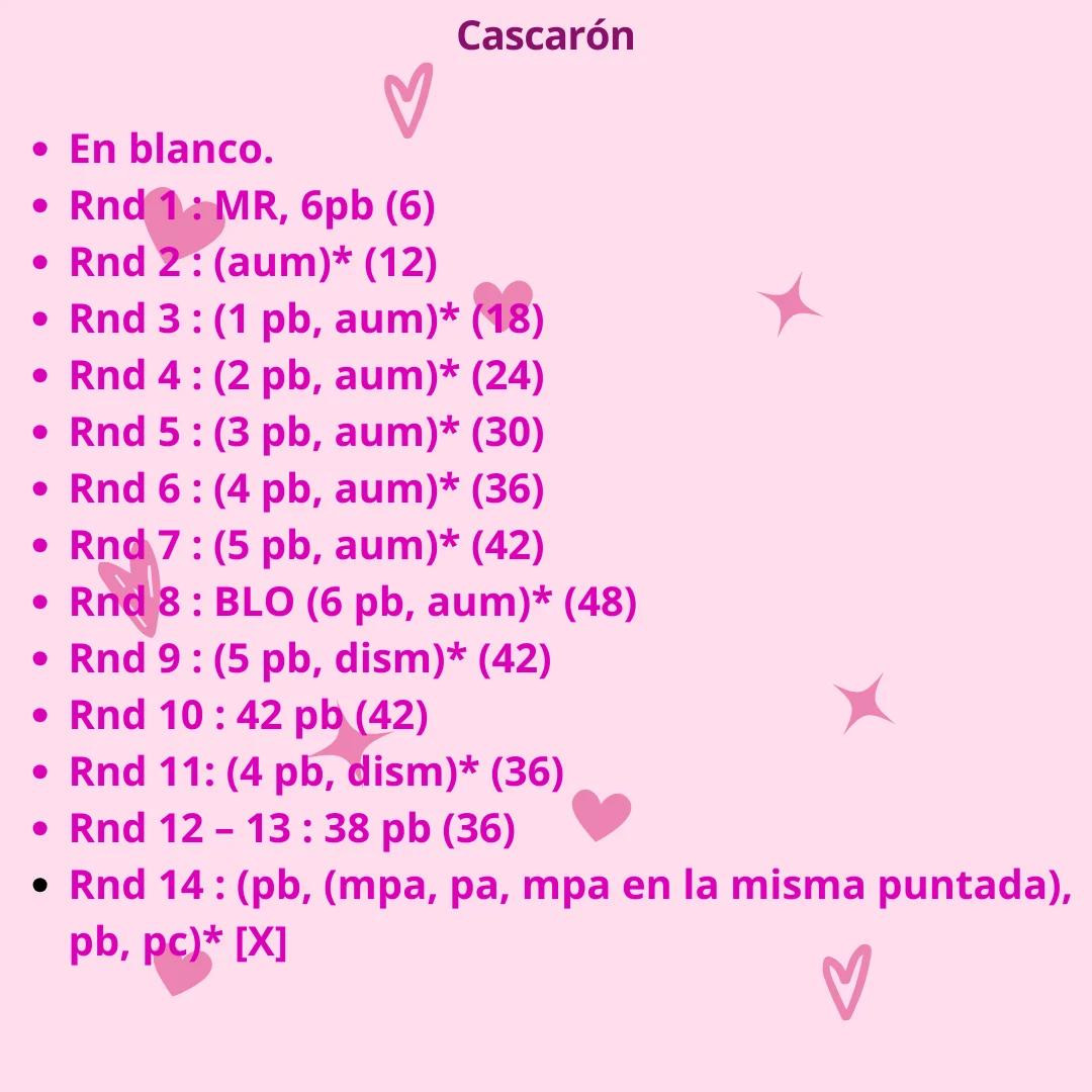 Patrón de Amigurumi de Pollito en Huevo para Crochet Creativo