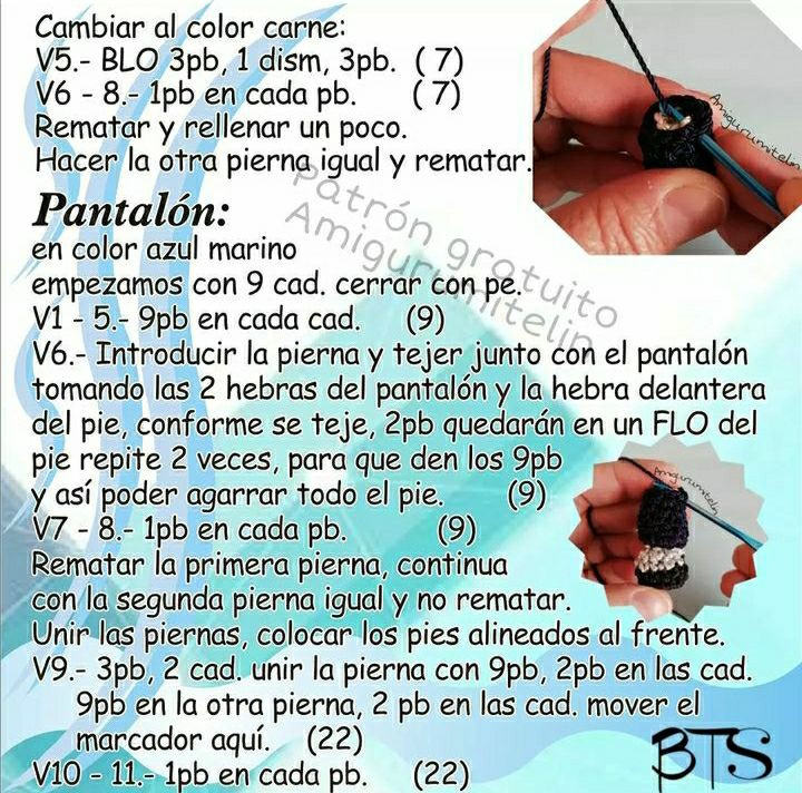 Patrón de Amigurumi de Suga de BTS Gratis