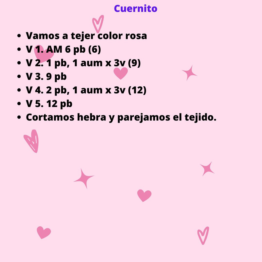 Patrón de Amigurumi de Unicornio Encantador y Fácil de Hacer