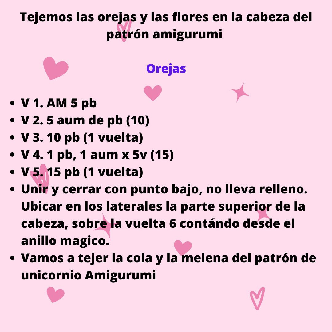 Patrón de Amigurumi de Unicornio Encantador y Fácil de Hacer