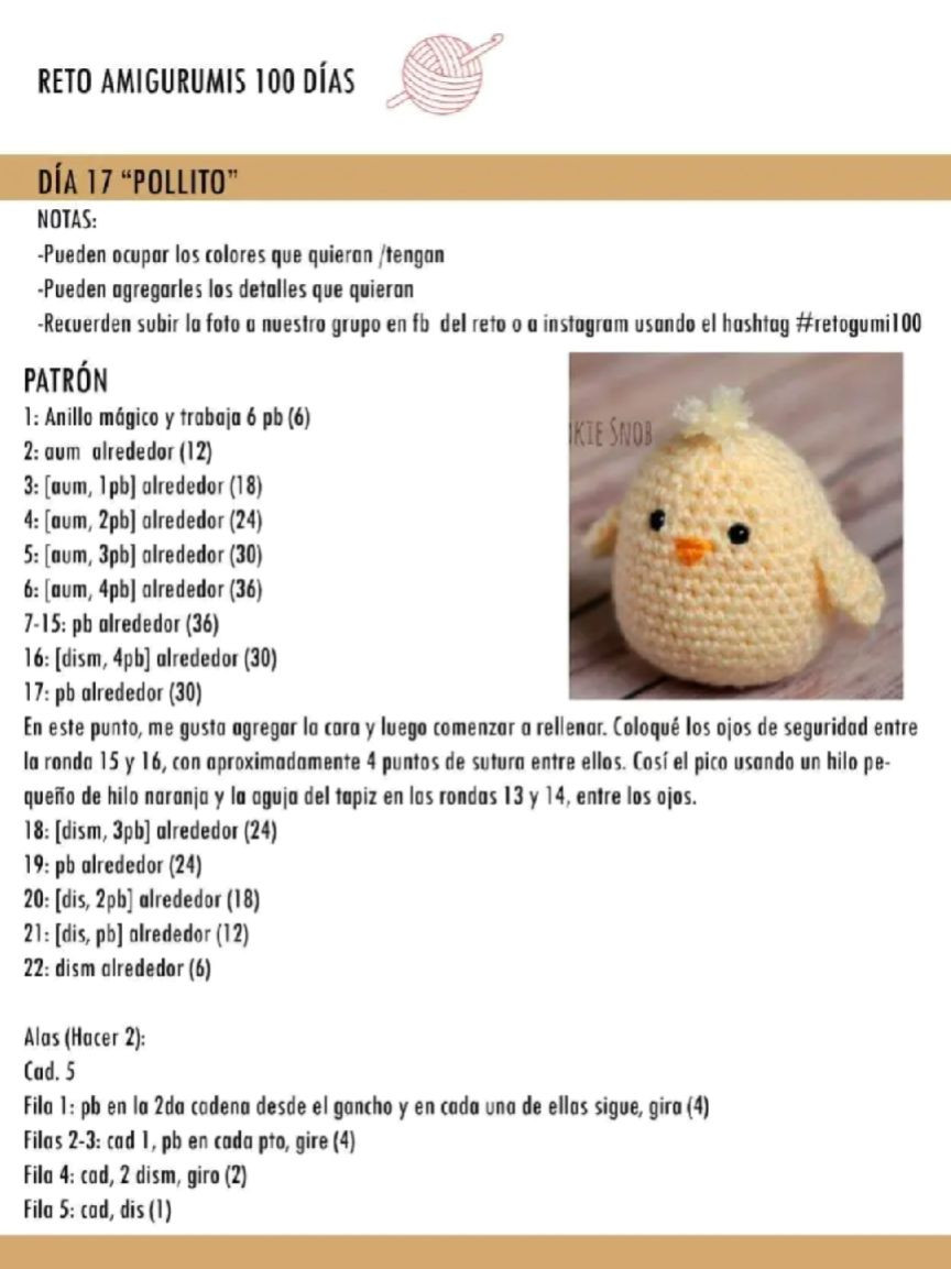 Patrón de amigurumi: Día 24 - Caracol adorable y fácil de tejer
