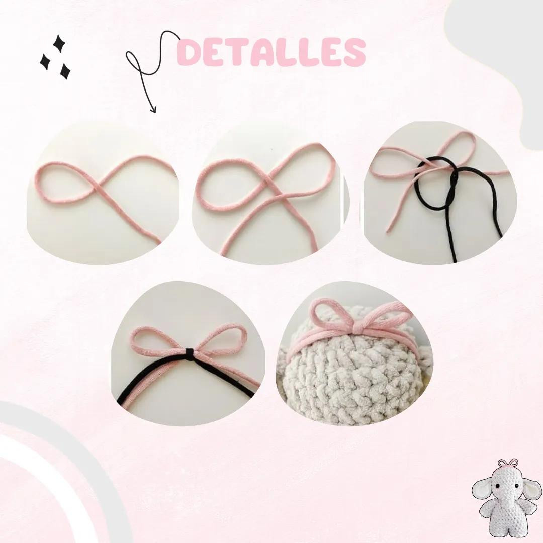 Patrón de Amigurumi Elefante Gratis para Principiantes