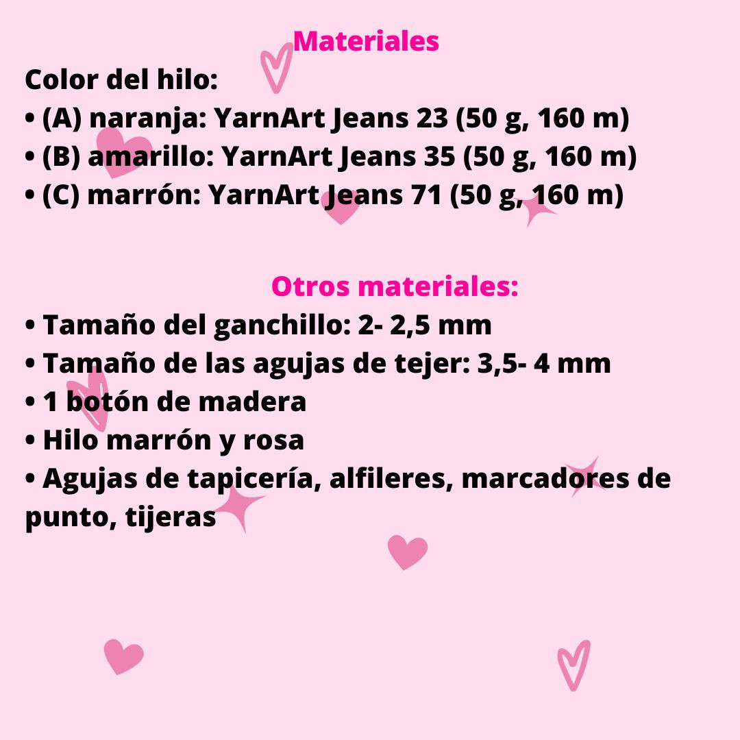 Patrón de amigurumi: Jirafa Tally con instrucciones detalladas