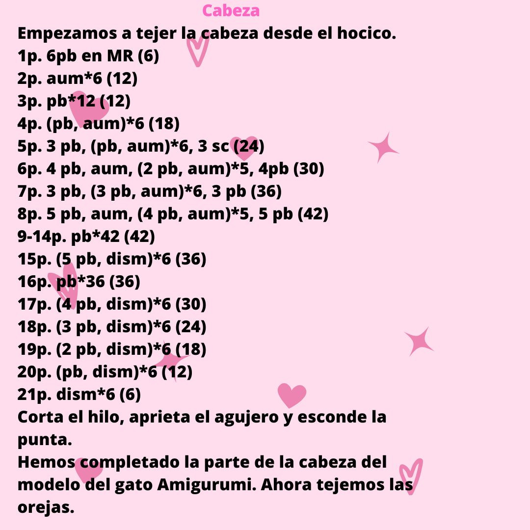 Patrón de Amigurumi: Llavero Gato Tierno y Adorable