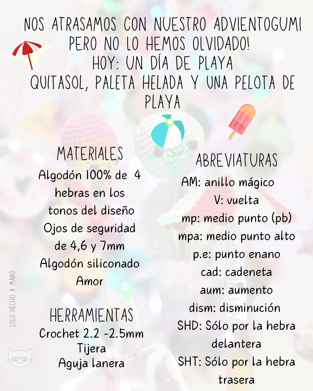 Patrón de Amigurumi para un Día de Playa Creativo y Colorido