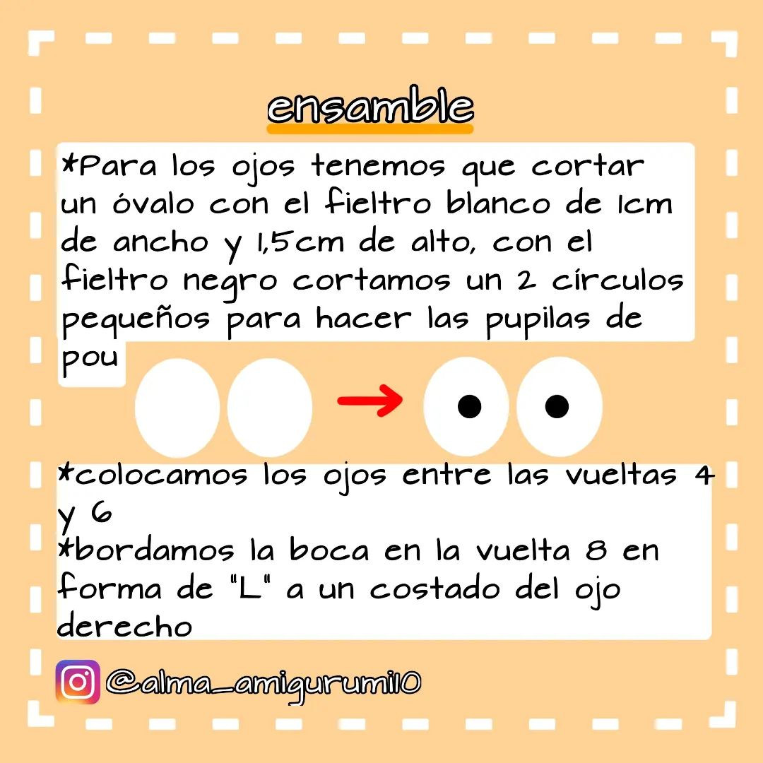 Patrón de amigurumi Pou gratis para principiantes