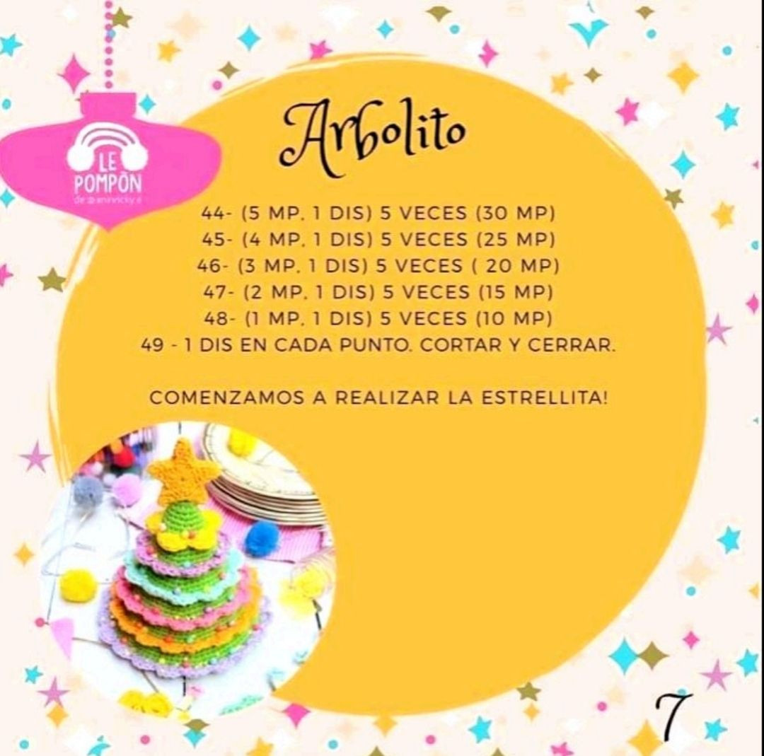 Patrón de Árbol de Navidad a Crochet para Noviembre