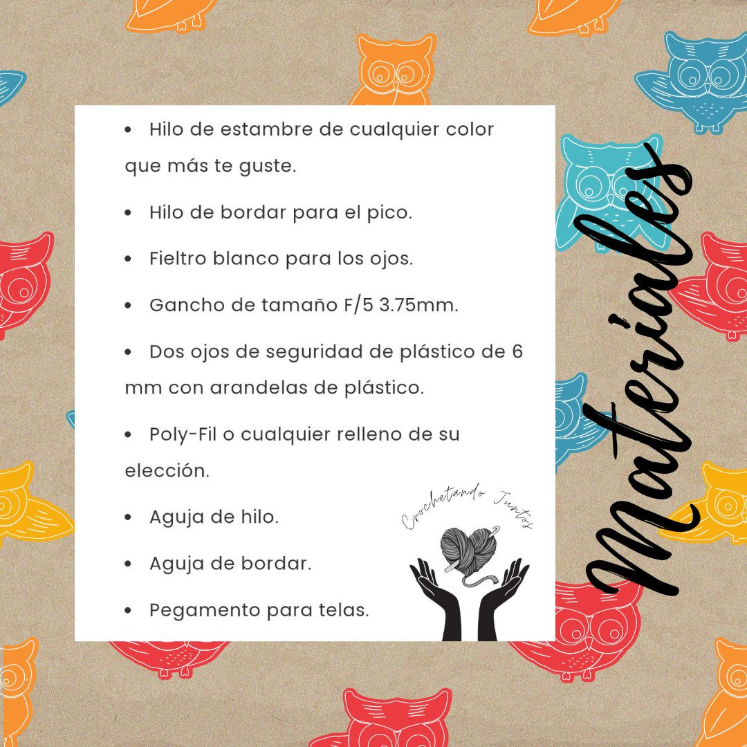 Patrón de Búhos Amigurumi: Fácil y Colorido