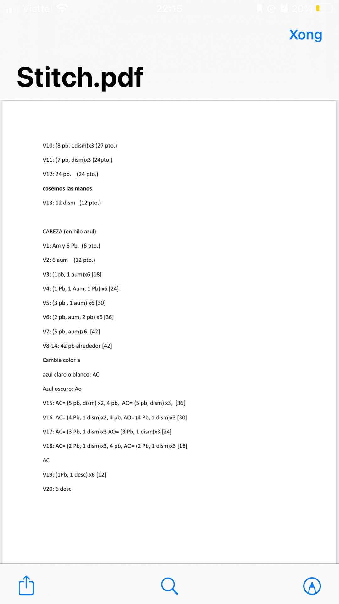 Patrón de crochet de muñeco con orejas grandes y sombrero