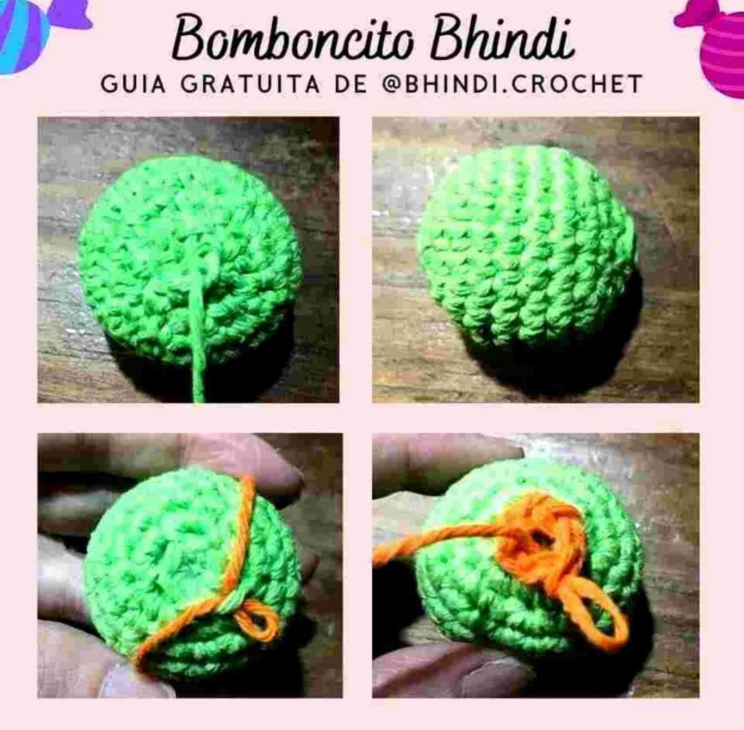 Patrón de crochet gratis: dulces coloridos para noviembre