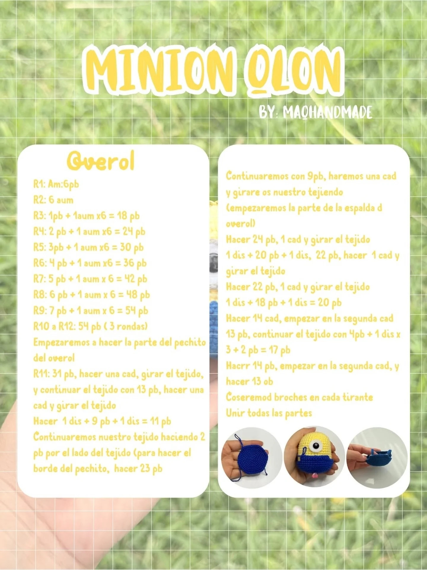 Patrón de crochet gratis para muñeco divertido de un solo ojo