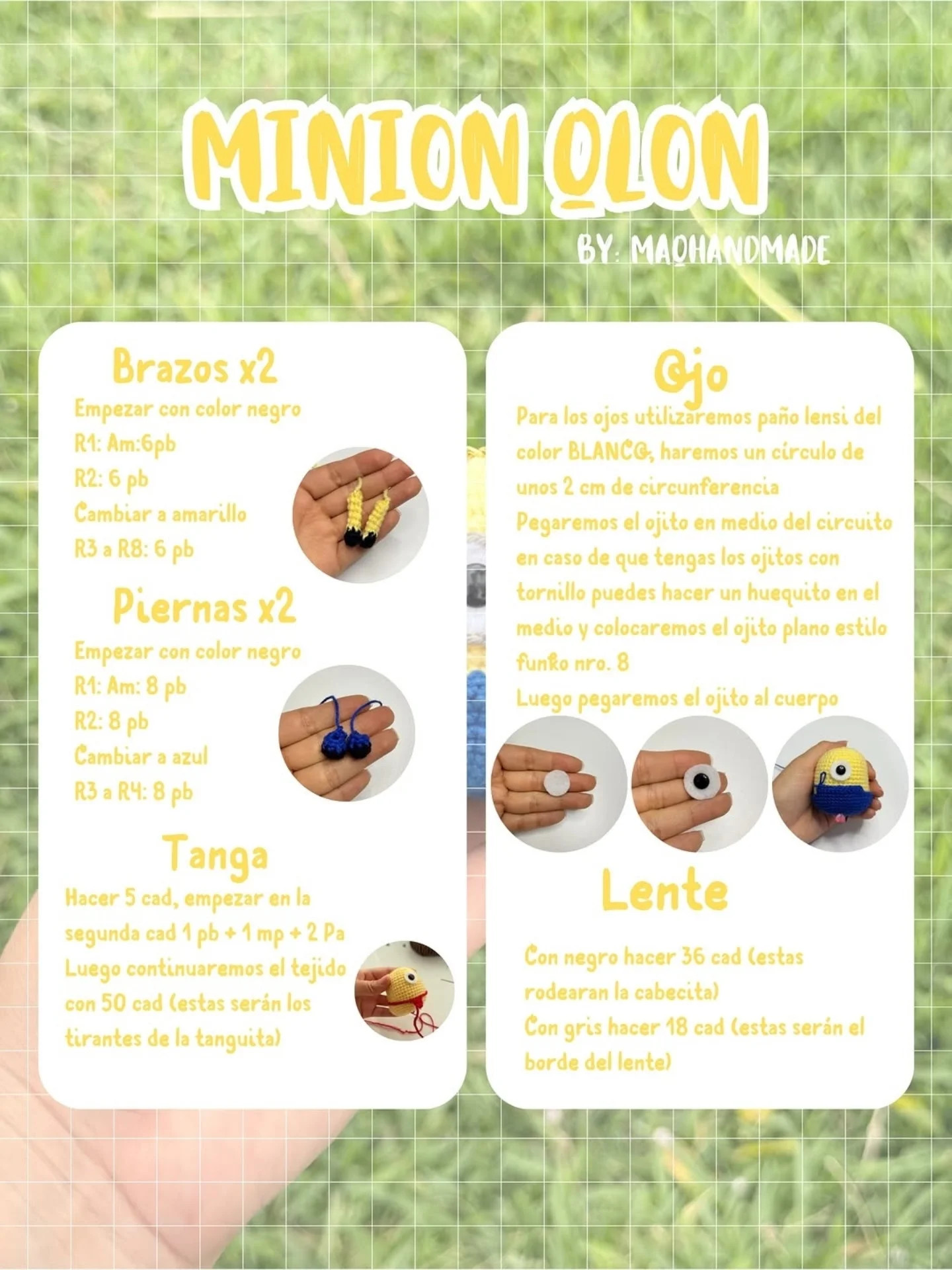 Patrón de crochet gratis para muñeco divertido de un solo ojo