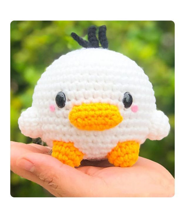 Patrón de crochet gratuito: Patito Scout adorable