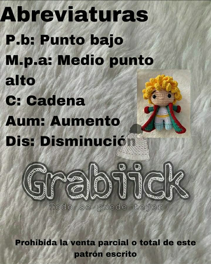 Patrón de crochet para muñeco con cabello rizado y abrigo colorido