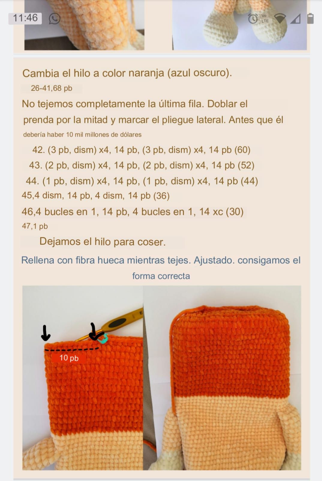 Patrón de crochet para muñecos Azul y Bingo