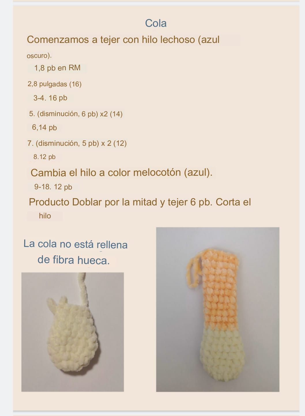 Patrón de crochet para muñecos Azul y Bingo