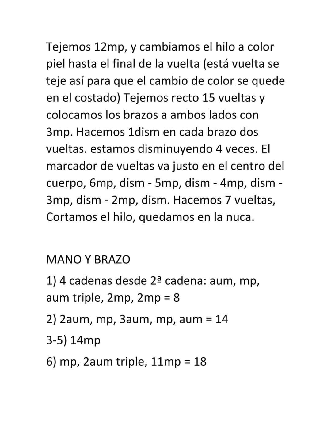 Patrón de Muñeca Denise para Crochet en Estilo Amigurumi