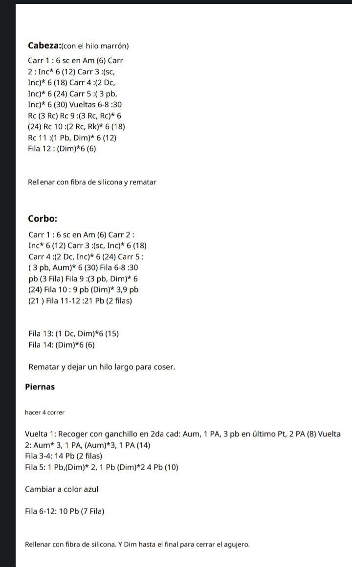 Patrón de osito con sombrero para crochet gratis