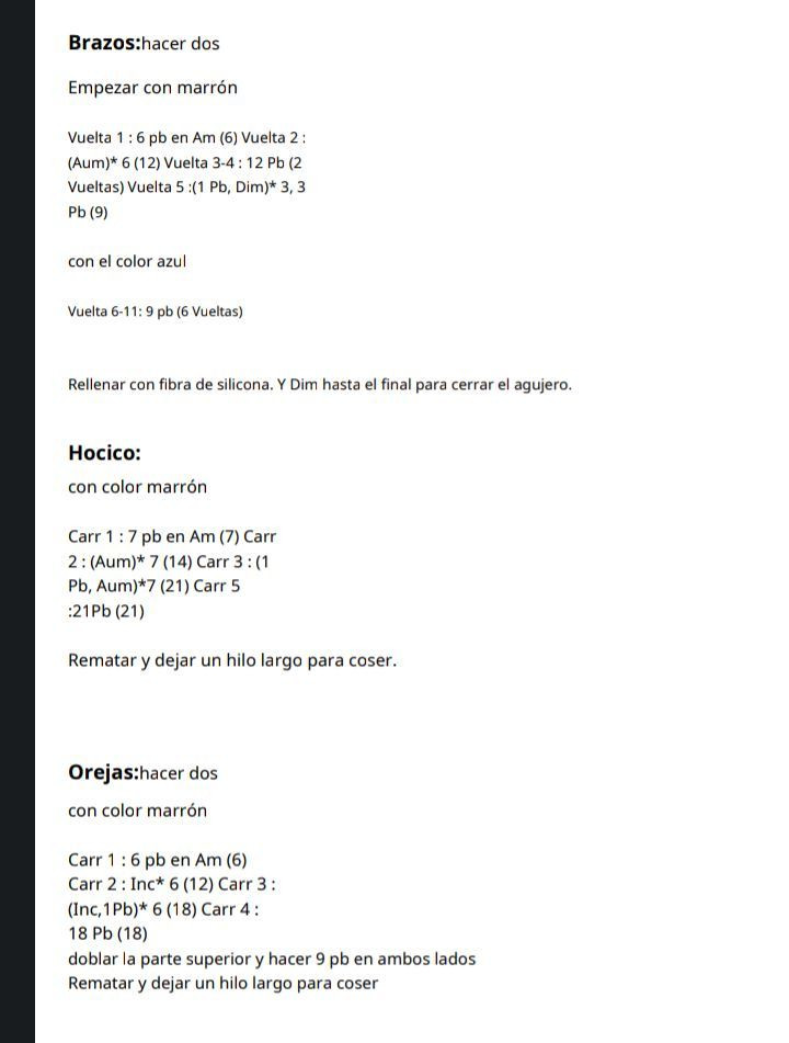 Patrón de osito con sombrero para crochet gratis