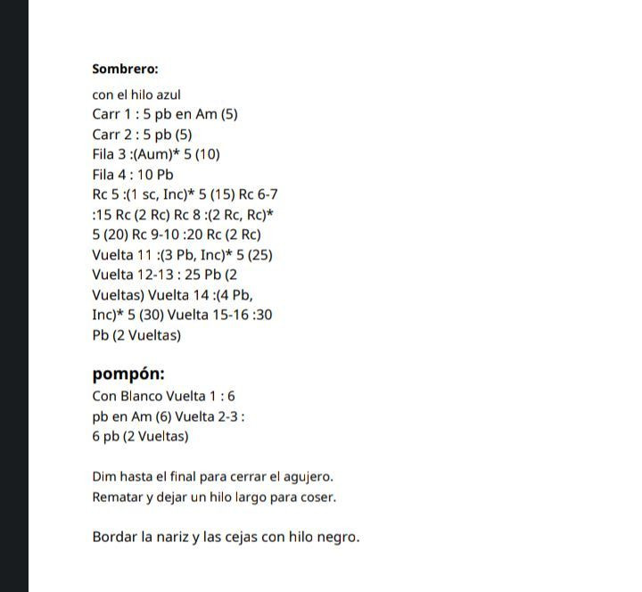 Patrón de osito con sombrero para crochet gratis