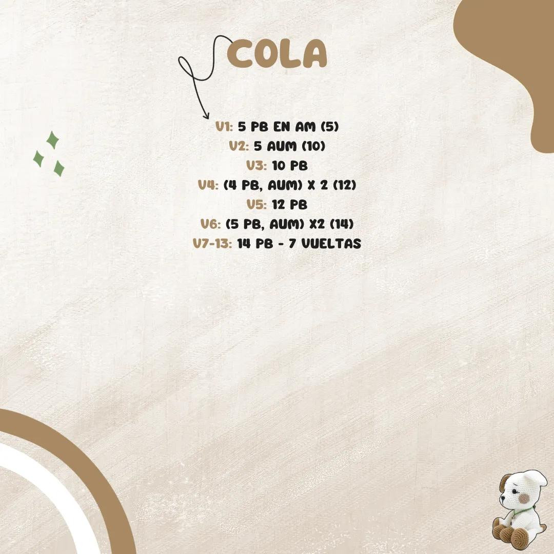 Patrón de Perrito Amigurumi Gratis para Principiantes