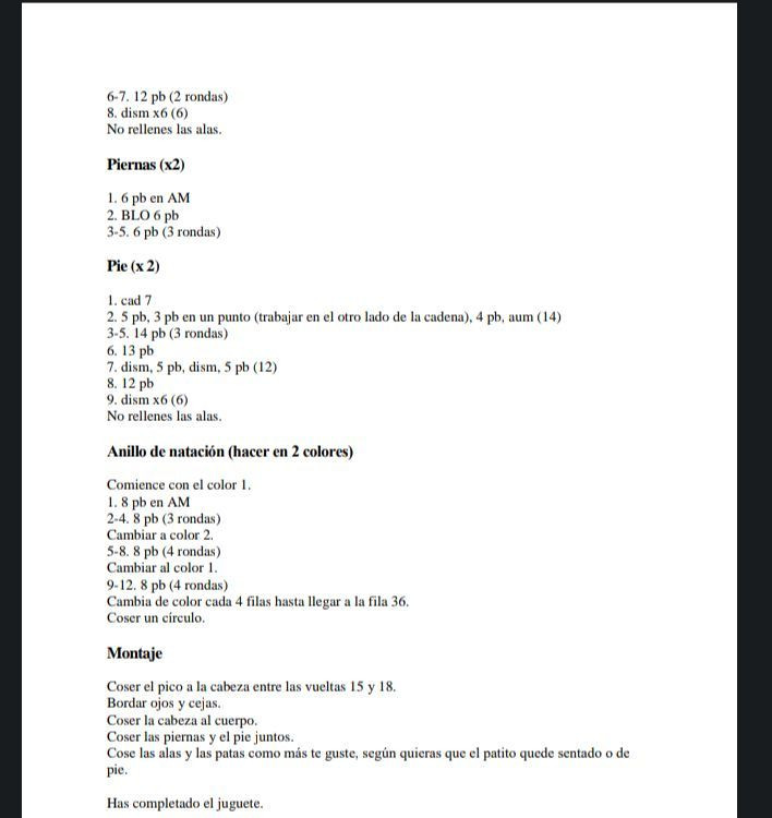 Patrón Gratis de Amigurumi Pato de Verano en la Playa