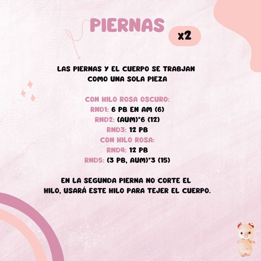 Patrón Gratis de Cerdito Amigurumi para Tejedoras Creativas