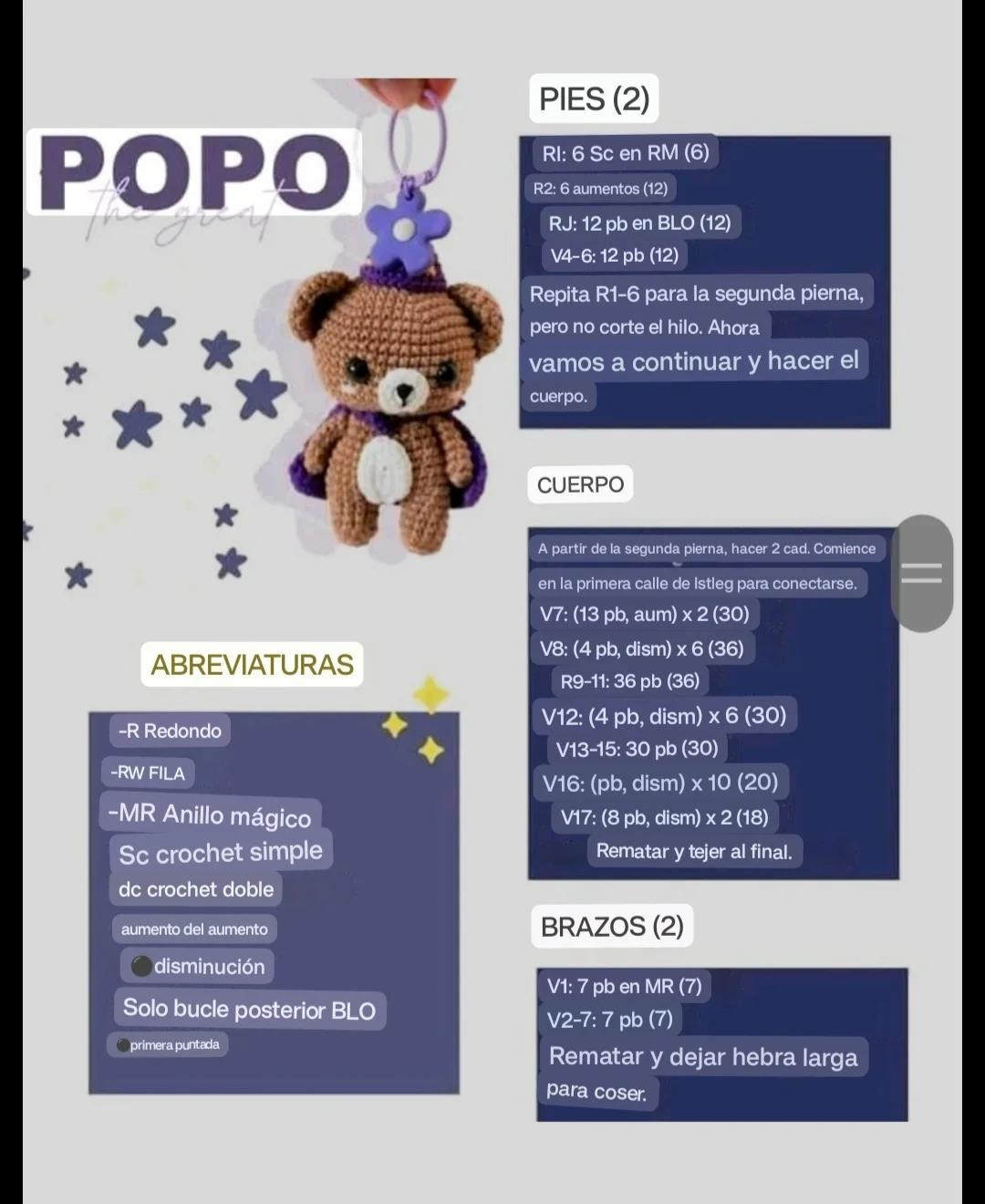 Patrón Gratis: Osito Mago Amigurumi para Octubre