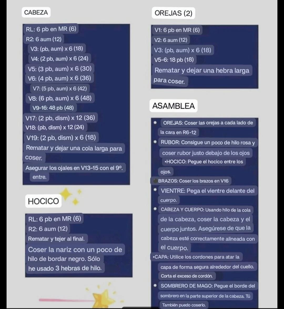 Patrón Gratis: Osito Mago Amigurumi para Octubre