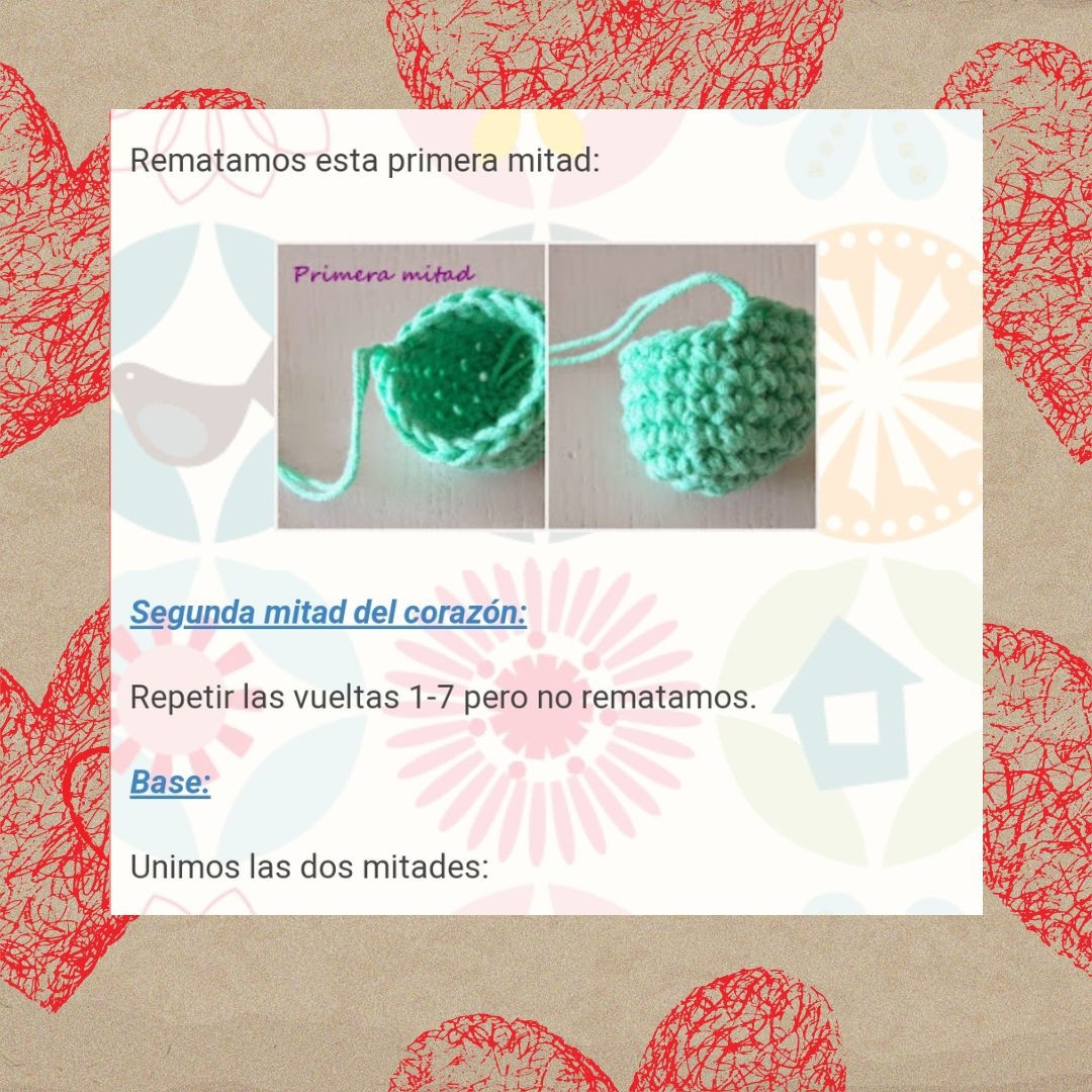 Patrón Gratis para Corazón Amigurumi
