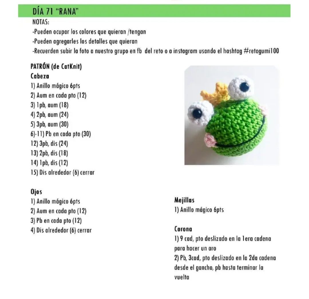 Patrones de amigurumi de sandía para principiantes