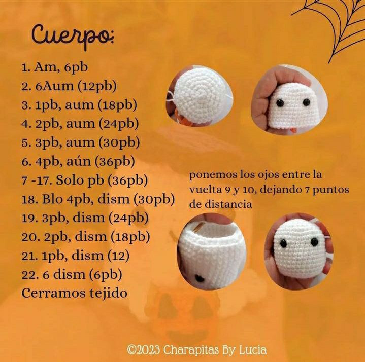 Pequeño Fantasma de Halloween con Patrón Gratis