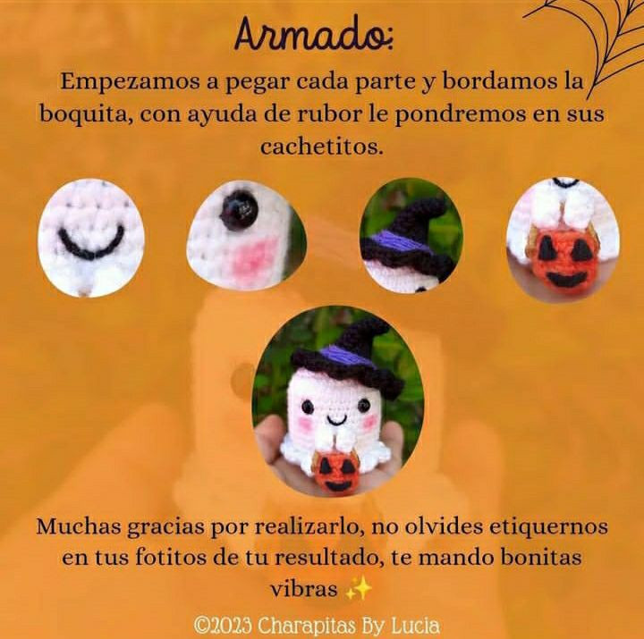 Pequeño Fantasma de Halloween con Patrón Gratis