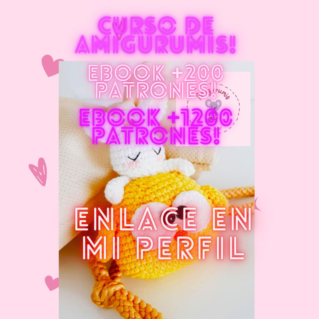 Pollito con Conejo Amigurumi Patrón de Crochet para Principiantes