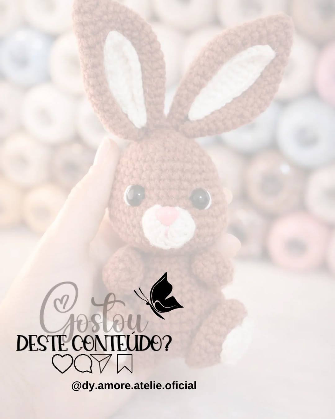 Receita Amigurumi Coelhinho Heitor em Crochê Grátis para Iniciantes