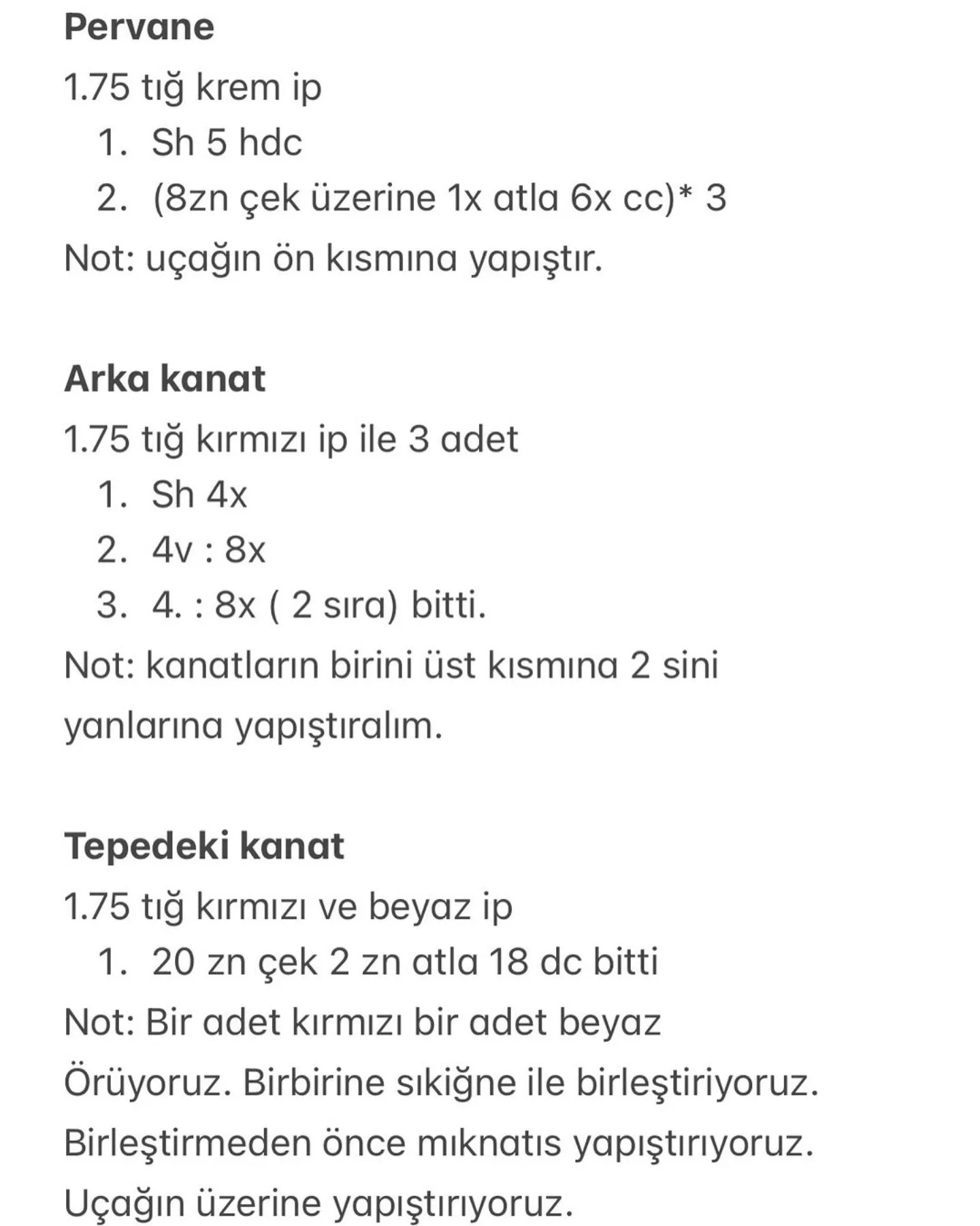 Sevimli Bulut ve Uçak Amigurumi Örgü Tarifi