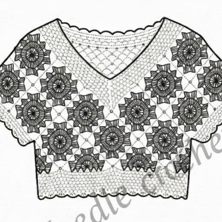 Stylish Blue and White Crochet Crop Top Pattern Tutorial